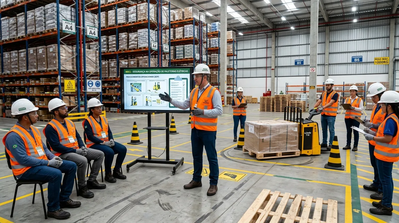 Treinamento em Segurança para Operadores de Transpaleteira Elétrica