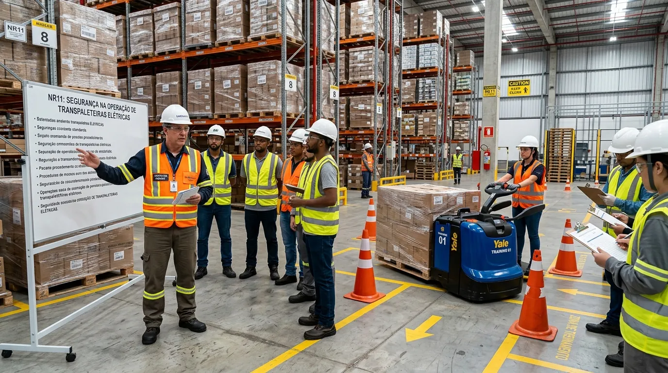 Curso Instrutor Transpaleteira Elétrica Teórico e Prático