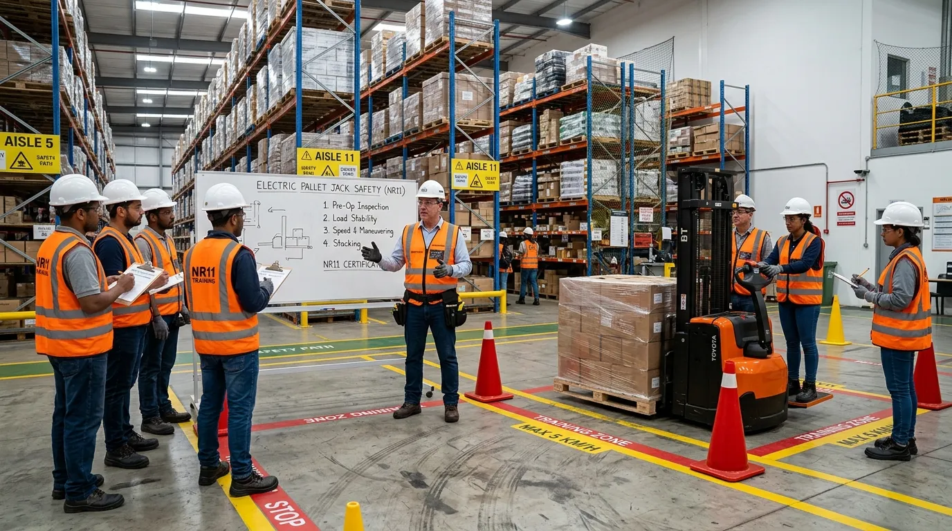 Treinamento e Capacitação Segura em Transpaleteira Elétrica