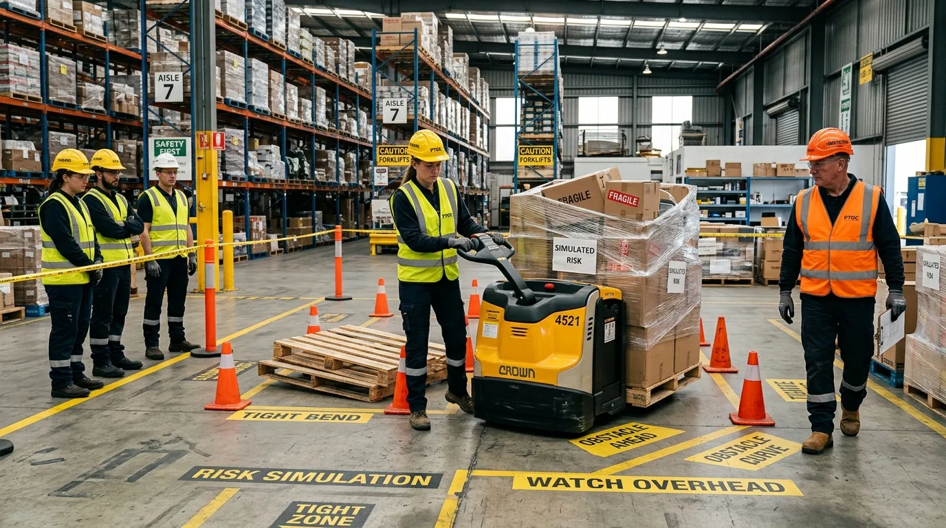 Treinamento para operadores de transpaleteira elétrica conforme NR-11