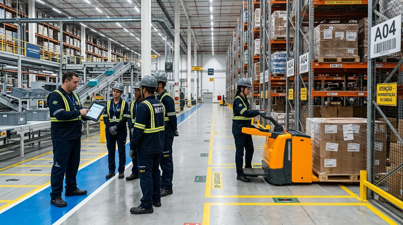 Capacitação profissional em movimentação de materiais conforme NR-11