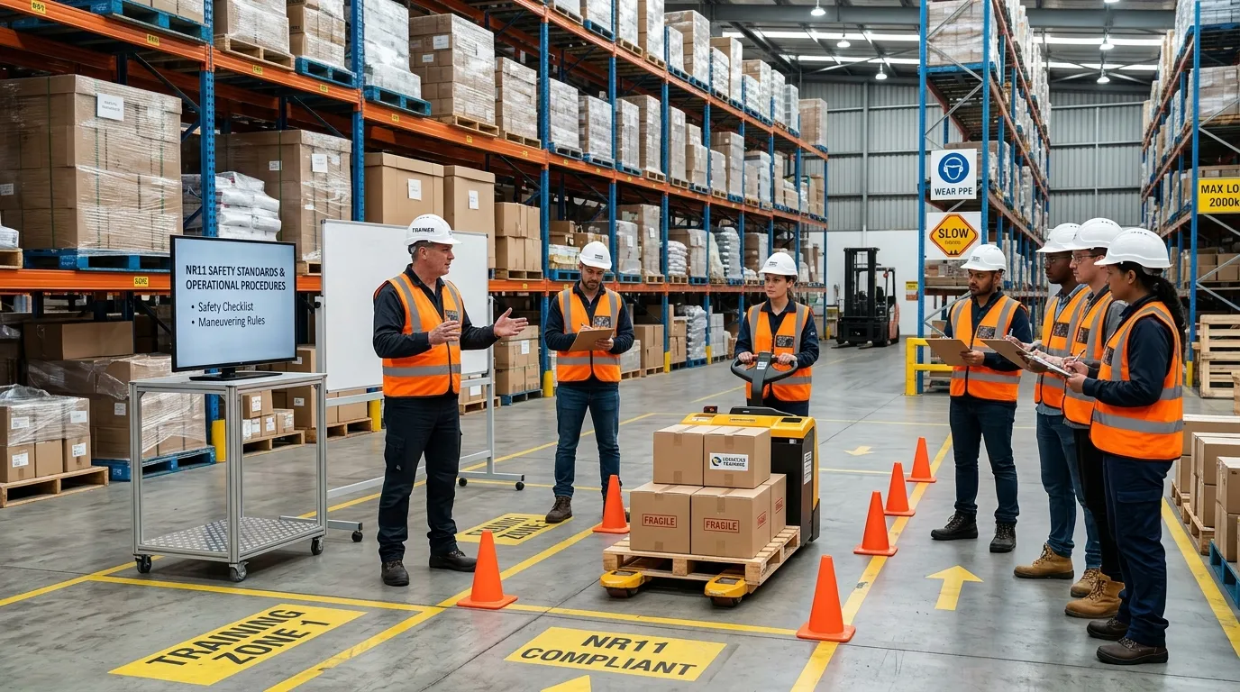 Capacitação e Segurança para Operadores de Transpaleteira