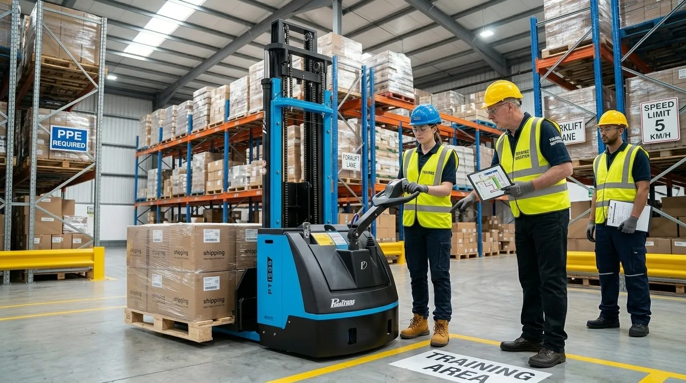 Treinamento conforme NR-11 para transpaleteira