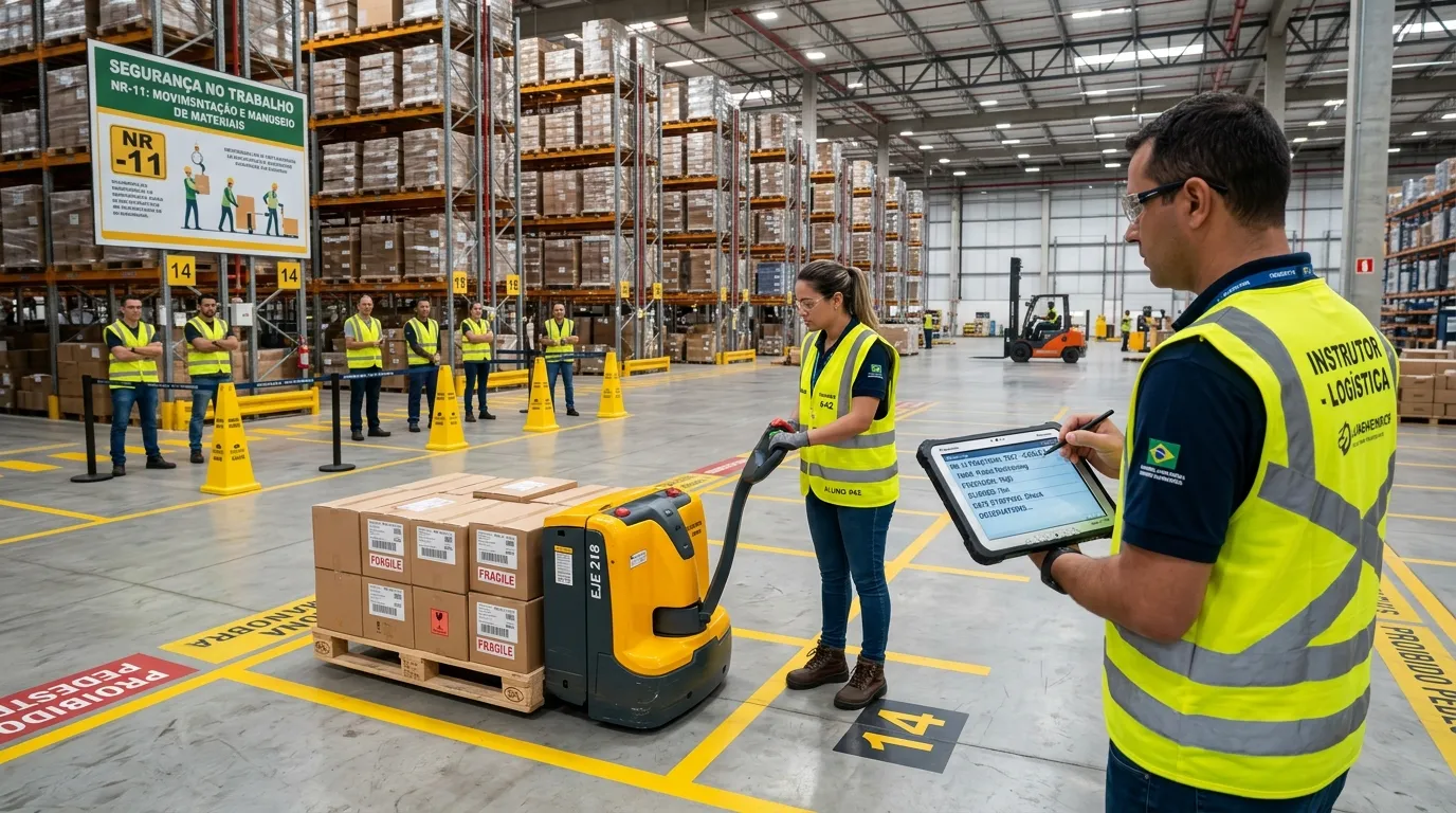 Capacitação e reciclagem de instrutores de paleteira